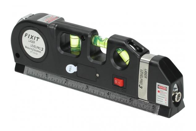 Laserová vodováha 4v1 s měřicí páskou