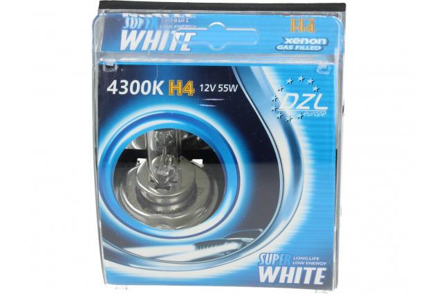 Bílé žárovky H4 55W 4300K sada 2 kusy SD-9015