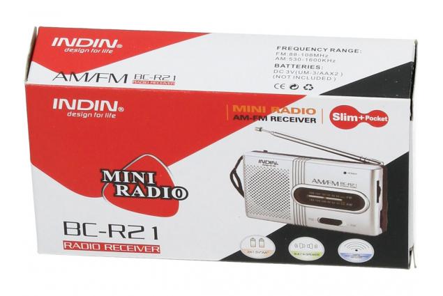 Foto 6 - Mini rádio Indin AM/FM 2 BR-R21 