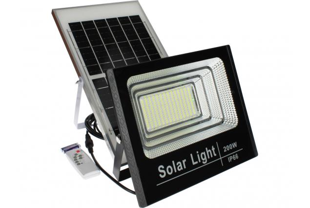 Solární systém LED reflektor 200W s dálkovým ovladačem