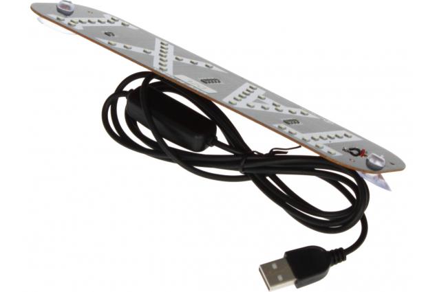 Foto 7 - LED světelná značka taxi 19x17cm USB s vypínačem Bílá
