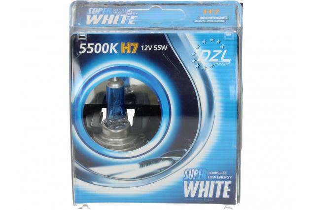 Super bílé žárovky H7 55W - 5500K