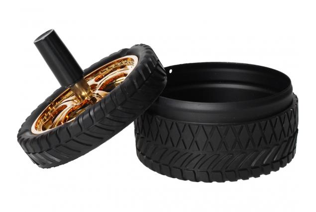 Kulatý popelník pneumatika se zásobníkem