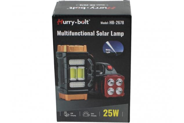 Multifunkční solární lampa Hurry bolt HB-2678