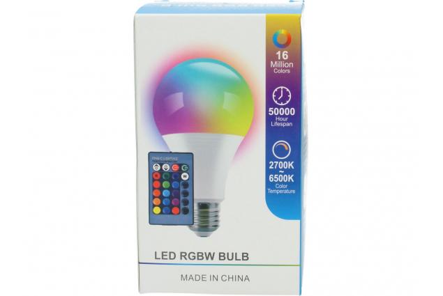 LED RGBW žárovka na dálkové ovládání 16 Miliónů barev