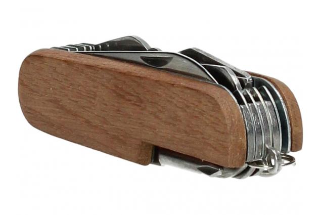 Kapesní rozkládací nůž 12v1 s dřevěnou střenkou