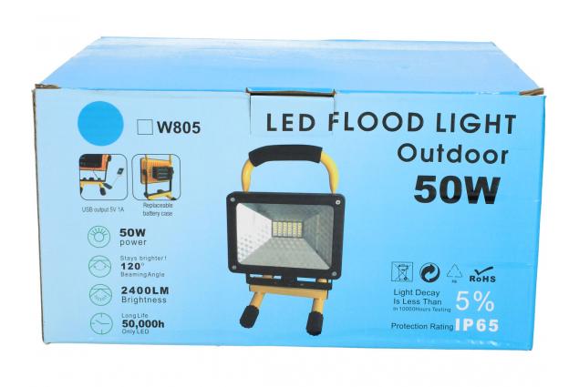 Přenosný nabíjecí LED reflektor 50W