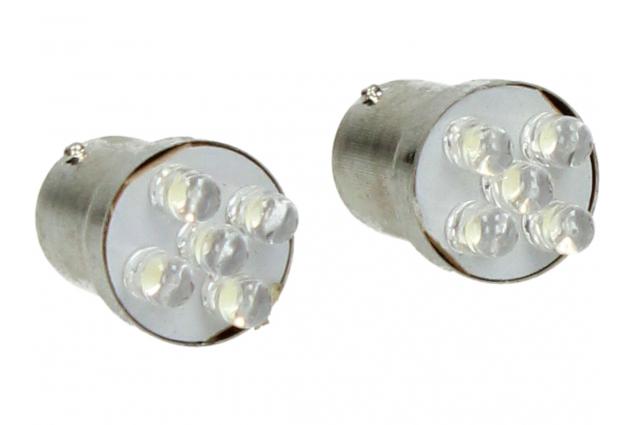 Bílá LED žárovka Briland s paticí BA15s jednopólová 2W sada 2ks