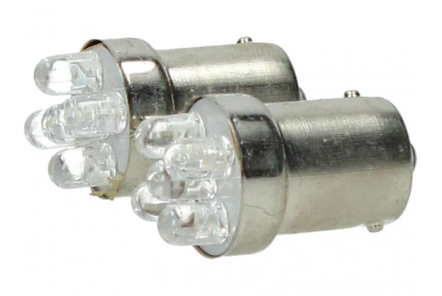 Bílá LED žárovka Briland s paticí BA15s jednopólová 2W sada 2ks