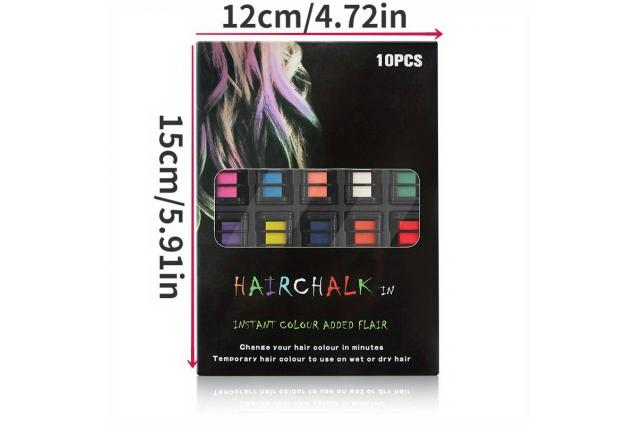 10ks Jednorázový hřeben na barvení vlasů HairChalk