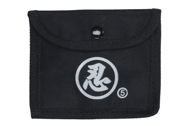 5cípá vrhací hvězdice – ocelový shuriken s pouzdrem