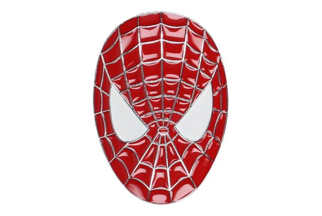 Kovová Samolepka Spiderman 3D – hlava (8 × 5,5 cm) červená