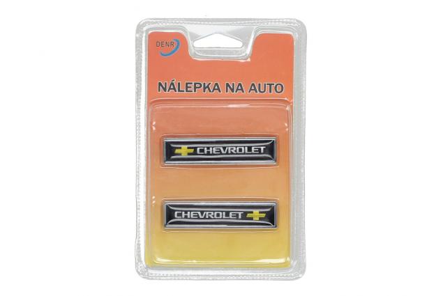 Kovová samolepka Chevrolet – 3D (2 ks)