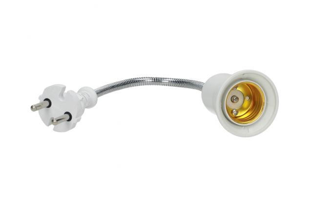Objímka do zásuvky na žárovku E27 s vypínačem