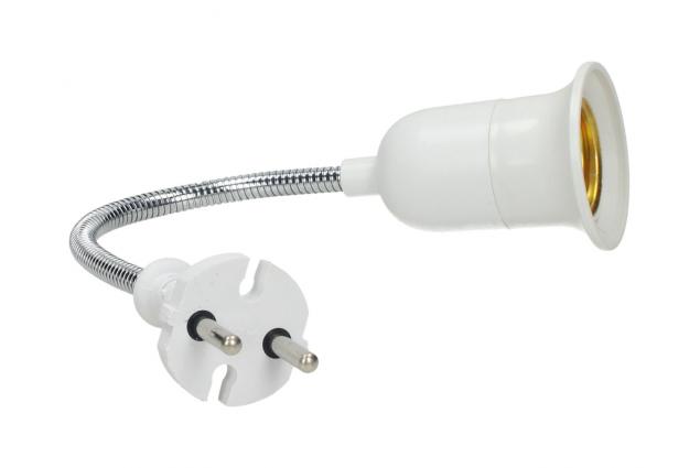 Objímka do zásuvky na žárovku E27 s vypínačem