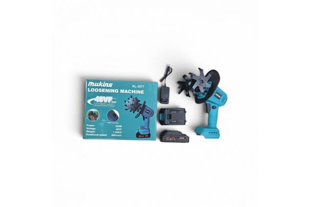 Akumulátorový kultivátor půdy 550 W se 2 bateriemi