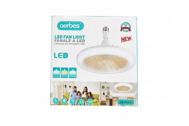 LED světlo s ventilátorem Aerbes AB-FSD31