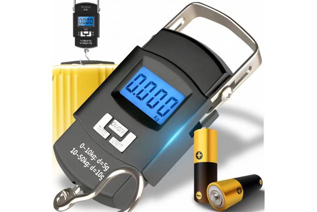 Digitální závěsná váha Retoo do 50 kg s podsvíceným LCD displejem