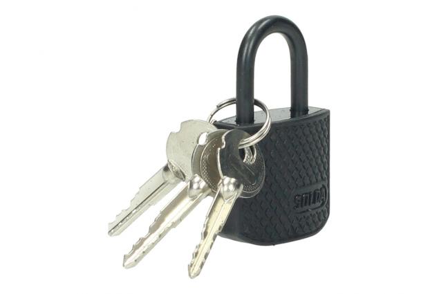 Visací zámek 32 mm Mizoo + 3 klíče černý