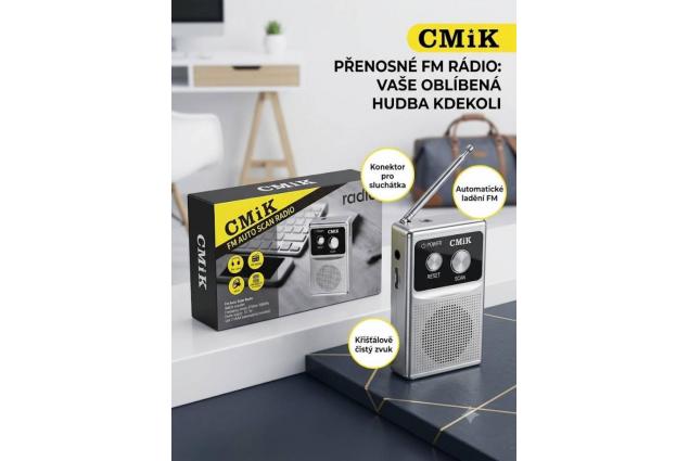 Kapesní FM rádio CMiK MK-249
