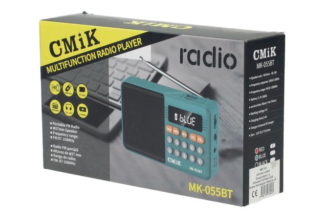 Mini FM rádio s Bluetooth 3v1 CMiK MK-055BT