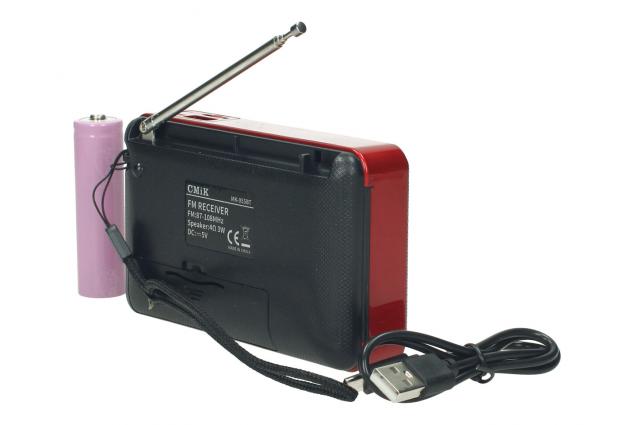 Mini FM rádio s Bluetooth 3v1 CMiK MK-055BT