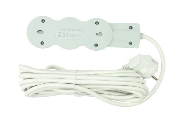 Prodlužovací kabel Aerbes SJ-3430 3 zásuvky s vypínačem 5 m
