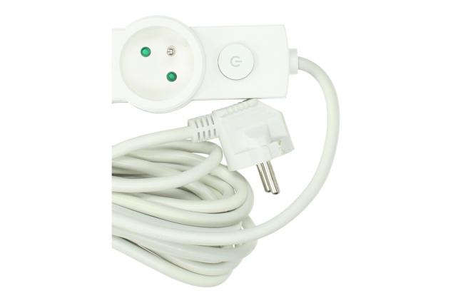 Prodlužovací kabel Aerbes SJ-3655 4 zásuvky s vypínačem 5 m