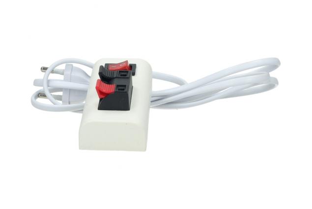Napájecí kabel 230 V s vypínačem a pružinovou svorkovnicí 130 cm