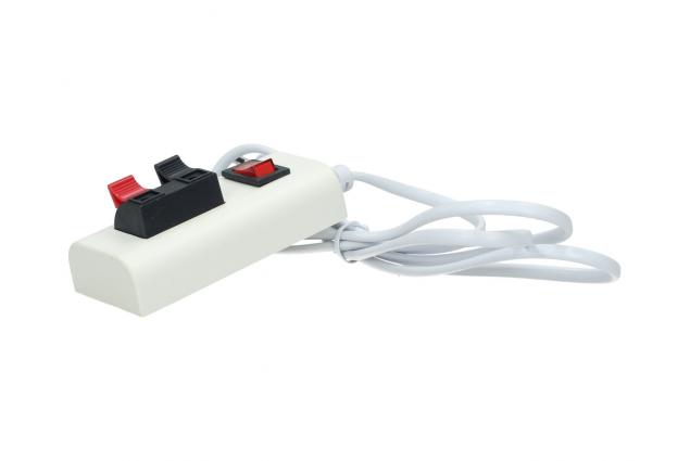 Napájecí kabel 230 V s vypínačem a pružinovou svorkovnicí 130 cm