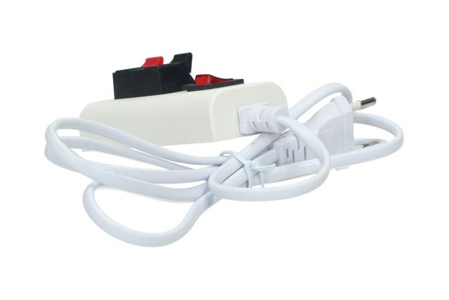 Napájecí kabel 230 V s vypínačem a pružinovou svorkovnicí 130 cm
