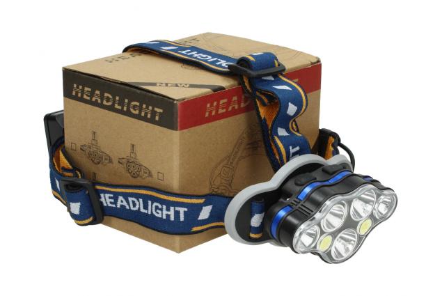 Nabíjecí LED čelovka se 7 světly