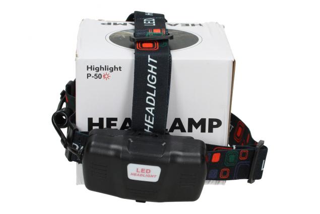 Nabíjecí LED čelovka Highlight P-50 s velkým světlometem