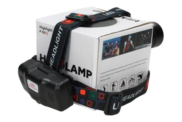 Nabíjecí LED čelovka Highlight P-50 s velkým světlometem