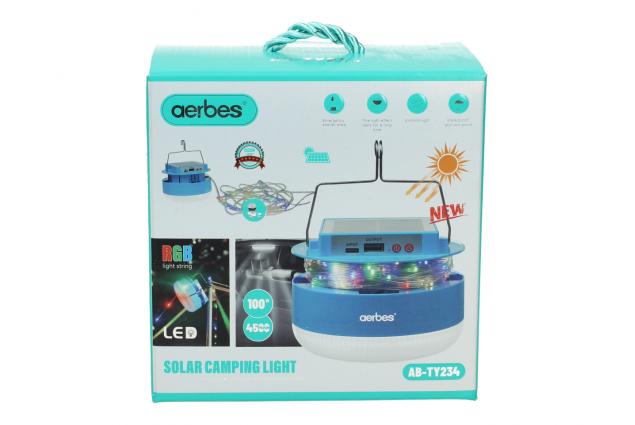 Solární závěsné LED světlo Aerbes AB-TY234 s USB nabíjením