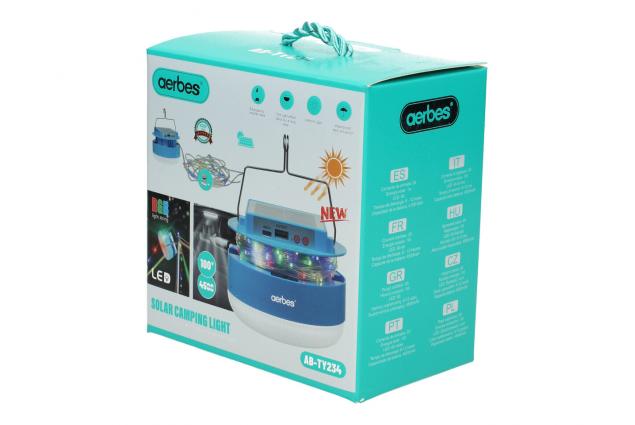 Solární závěsné LED světlo Aerbes AB-TY234 s USB nabíjením