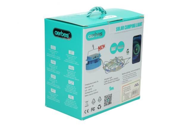 Solární závěsné LED světlo Aerbes AB-TY234 s USB nabíjením