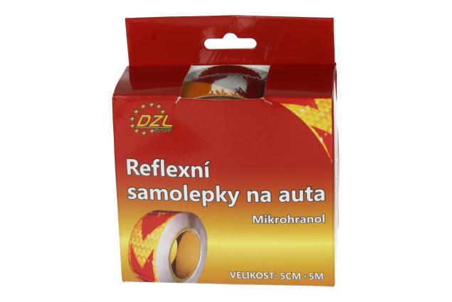 Reflexní samolepicí páska žlutá 5 cm × 5 m
