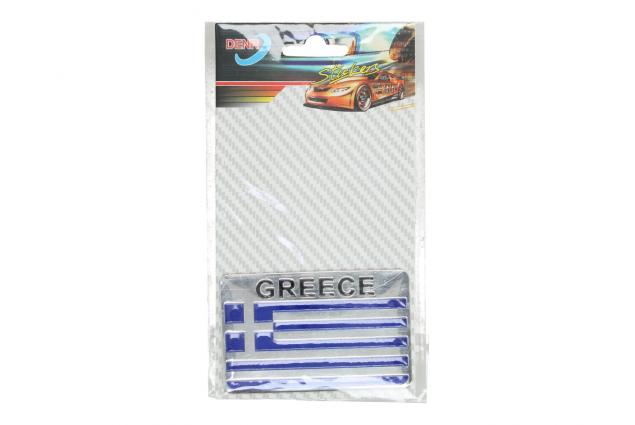 Kovová samolepka Greece 5,5 × 8,5 cm