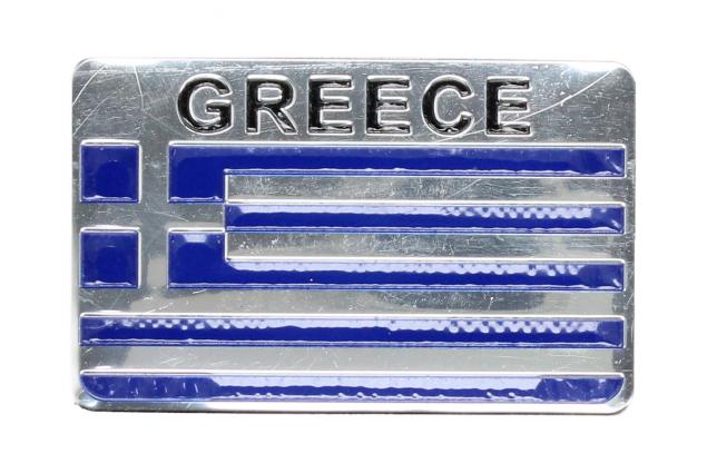 Kovová samolepka Greece 5,5 × 8,5 cm