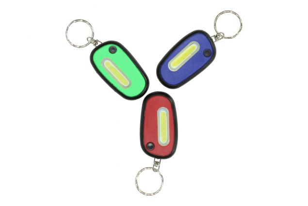 Mini COB LED svítilna – klíčenka s 6 LED, 6 × 3,5 cm