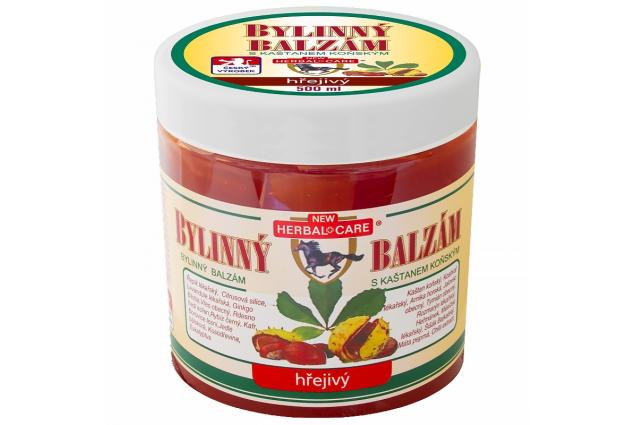 Bylinný balzám s kaštanem koňským hřejivý 500 ml