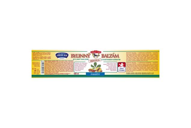 Bylinný masážní balzám s kaštanem koňským 500 ml