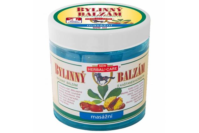 Bylinný masážní balzám s kaštanem koňským 500 ml
