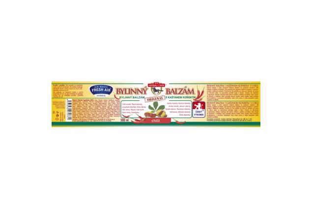 Bylinný balzám s kaštanem koňským a chilli 500 ml