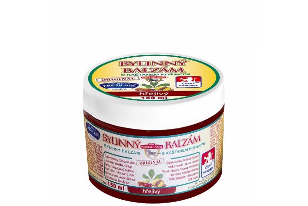 Bylinný balzám s kaštanem koňským 150 ml – hřejivý