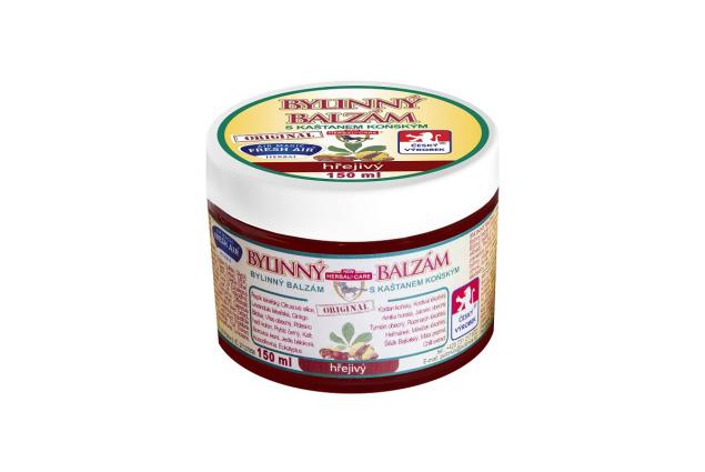 Bylinný balzám s kaštanem koňským 150 ml – hřejivý