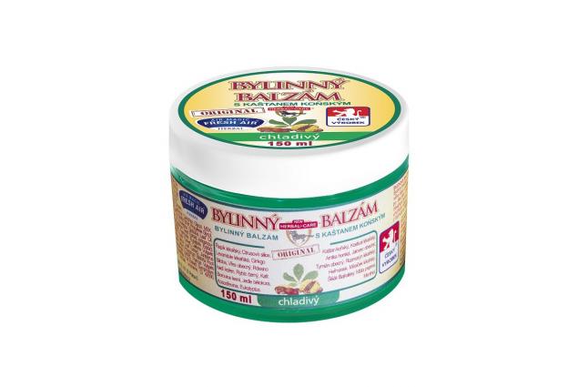 Bylinný balzám s kaštanem koňským 150 ml – chladivý