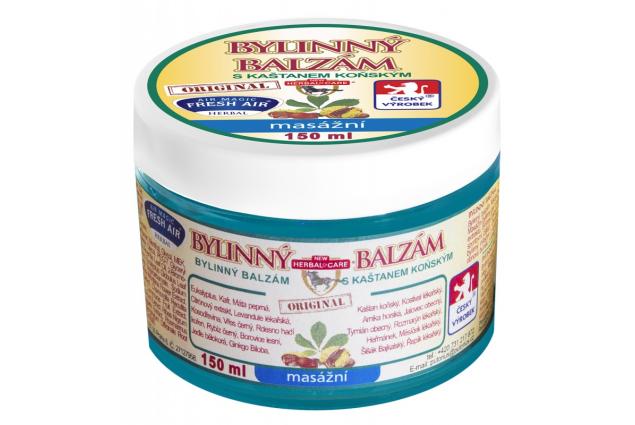 Bylinný balzám s kaštanem koňským 150 ml – masážní