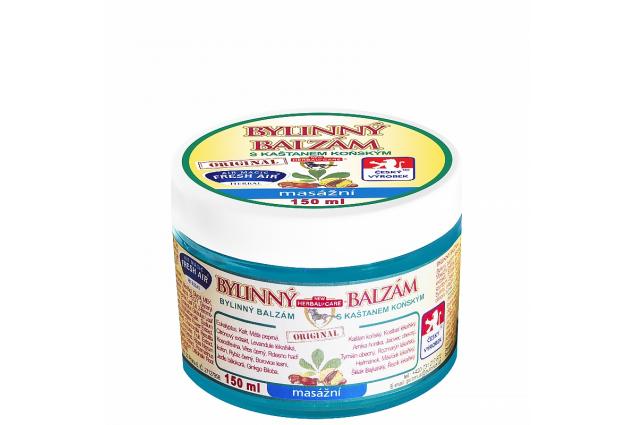 Bylinný balzám s kaštanem koňským 150 ml – masážní